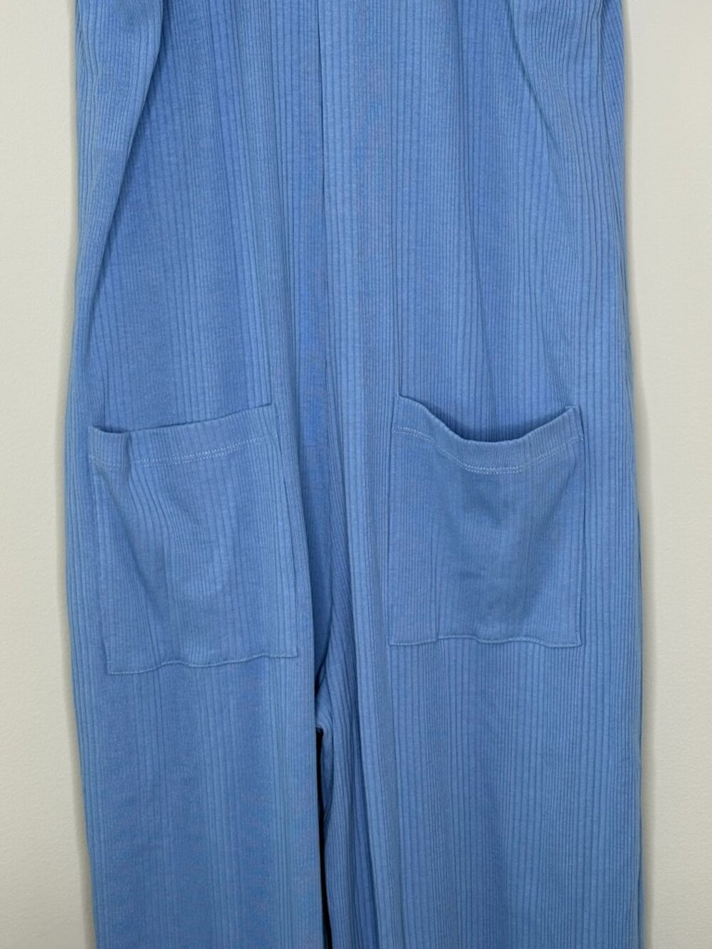 Roxy Running Tide Sleeveless Wide Leg Jumpsuit – Cornflower Blue – Small - Picture 6 of 15